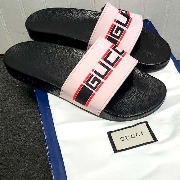 Gucci Unisex St Nastro Slides Men Size US12 W/box, Gucci Dust Bags  iuu.org.tr